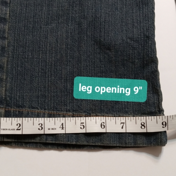 Tex Max Azria Jean 90’s Straight Crop 99% Cotton Mid Rise Dark Black Women 10/33 - Picture 12 of 12